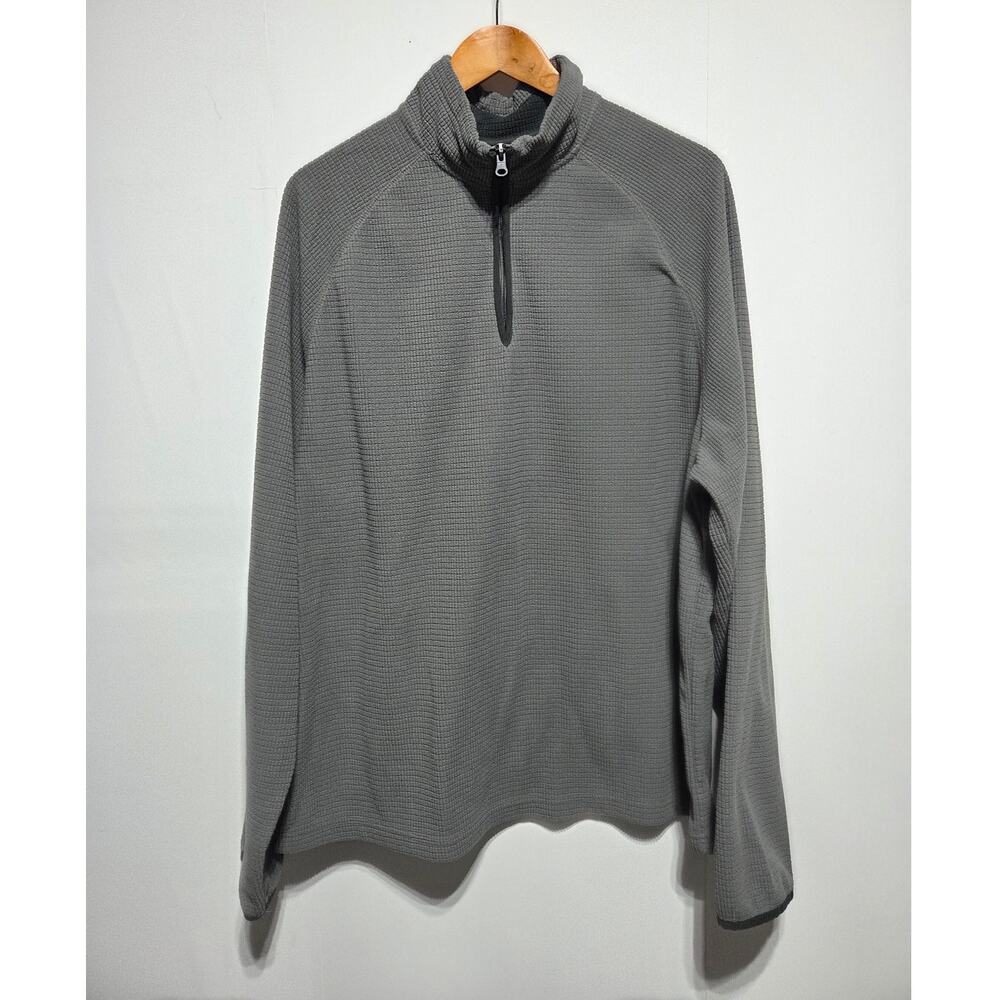 Weekendz Off Men's Gray Fleece Quarter Zip Pullover Size XXL